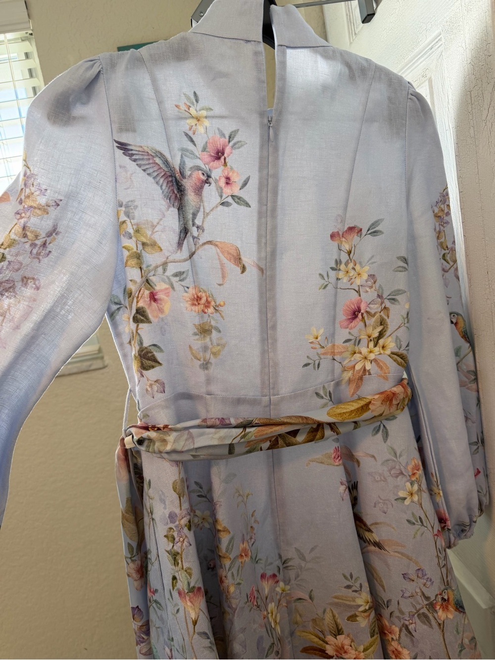 Zimmermann Rebellion Button Mini Dress with Pastel Tie Waist - Picture 7 of 9